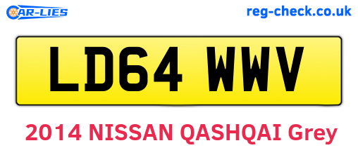 LD64WWV are the vehicle registration plates.