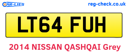 LT64FUH are the vehicle registration plates.