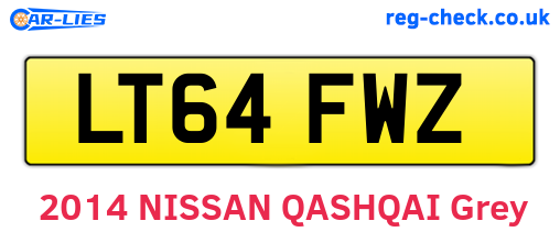 LT64FWZ are the vehicle registration plates.
