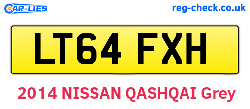 LT64FXH are the vehicle registration plates.