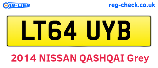 LT64UYB are the vehicle registration plates.