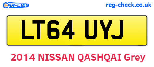 LT64UYJ are the vehicle registration plates.
