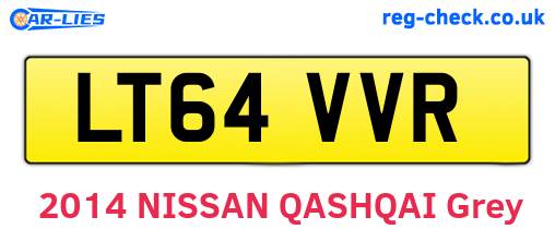 LT64VVR are the vehicle registration plates.