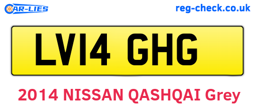 LV14GHG are the vehicle registration plates.