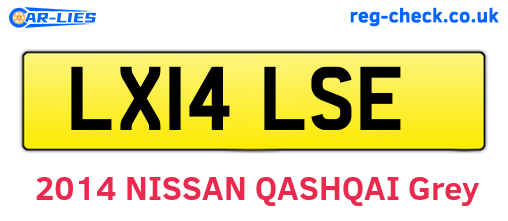 LX14LSE are the vehicle registration plates.