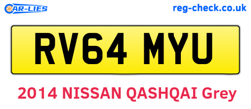 RV64MYU are the vehicle registration plates.