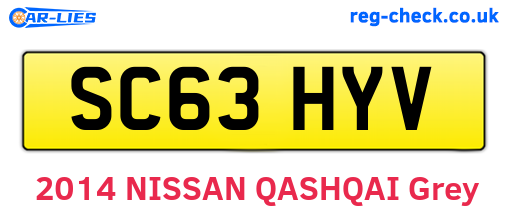 SC63HYV are the vehicle registration plates.