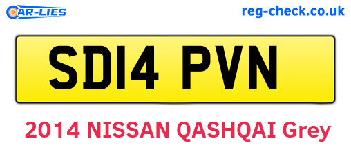 SD14PVN are the vehicle registration plates.