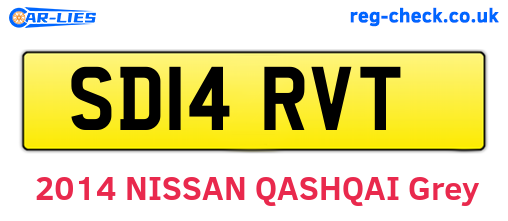 SD14RVT are the vehicle registration plates.