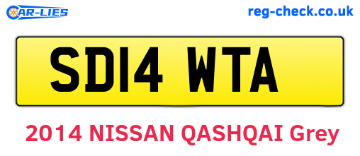 SD14WTA are the vehicle registration plates.