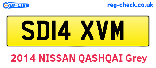 SD14XVM are the vehicle registration plates.
