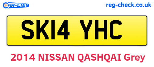 SK14YHC are the vehicle registration plates.