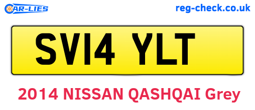 SV14YLT are the vehicle registration plates.