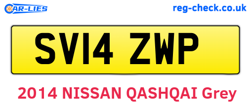 SV14ZWP are the vehicle registration plates.