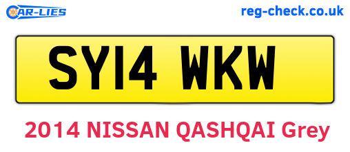 SY14WKW are the vehicle registration plates.