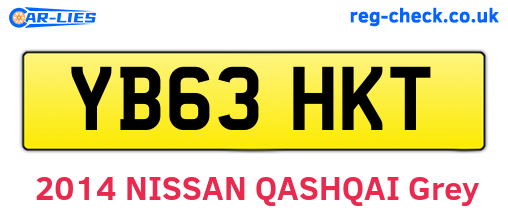 YB63HKT are the vehicle registration plates.