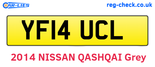 YF14UCL are the vehicle registration plates.