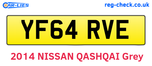YF64RVE are the vehicle registration plates.