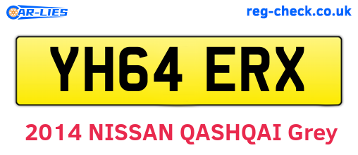 YH64ERX are the vehicle registration plates.