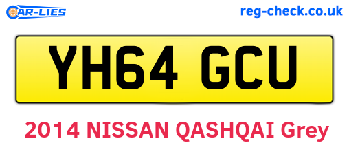 YH64GCU are the vehicle registration plates.