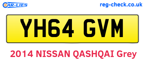 YH64GVM are the vehicle registration plates.