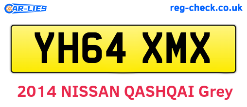 YH64XMX are the vehicle registration plates.
