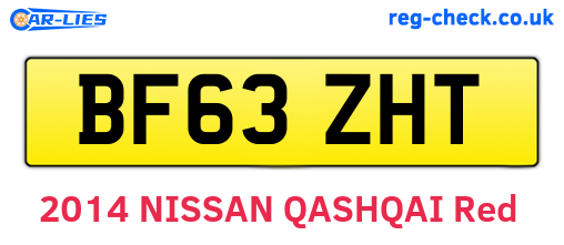 BF63ZHT are the vehicle registration plates.