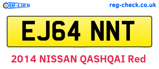EJ64NNT are the vehicle registration plates.