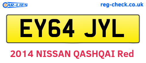 EY64JYL are the vehicle registration plates.