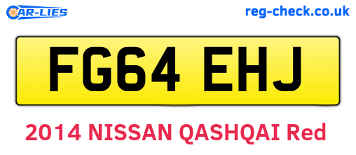 FG64EHJ are the vehicle registration plates.