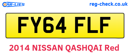 FY64FLF are the vehicle registration plates.