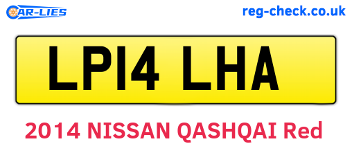 LP14LHA are the vehicle registration plates.