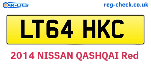 LT64HKC are the vehicle registration plates.