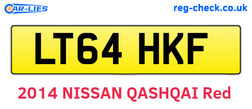 LT64HKF are the vehicle registration plates.