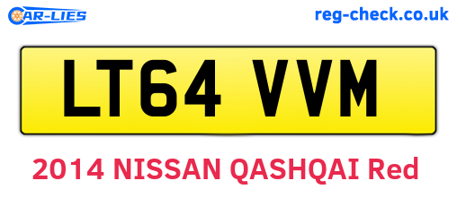 LT64VVM are the vehicle registration plates.