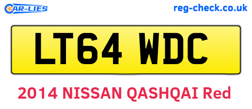 LT64WDC are the vehicle registration plates.