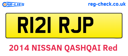 R121RJP are the vehicle registration plates.
