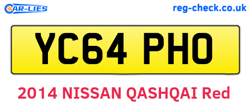 YC64PHO are the vehicle registration plates.