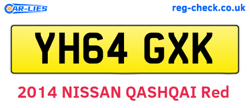 YH64GXK are the vehicle registration plates.
