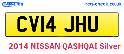 CV14JHU are the vehicle registration plates.