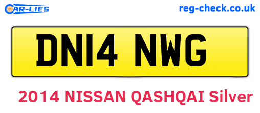 DN14NWG are the vehicle registration plates.