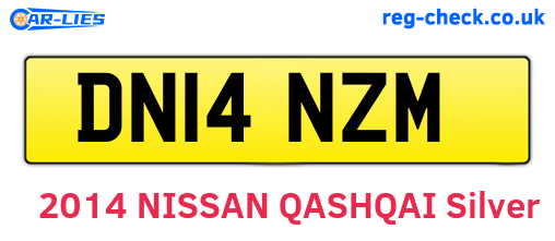 DN14NZM are the vehicle registration plates.