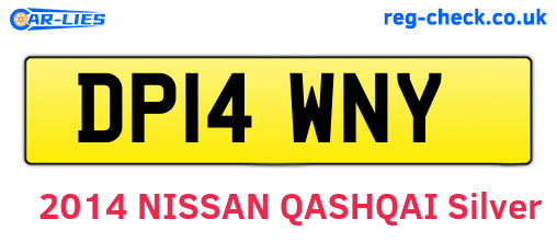 DP14WNY are the vehicle registration plates.