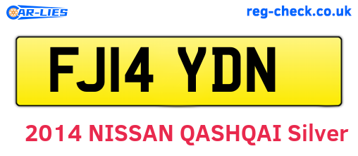 FJ14YDN are the vehicle registration plates.