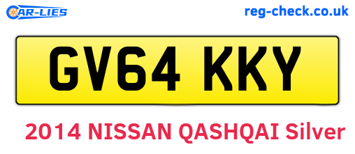 GV64KKY are the vehicle registration plates.