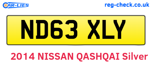 ND63XLY are the vehicle registration plates.