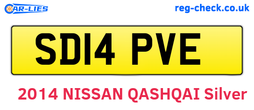 SD14PVE are the vehicle registration plates.