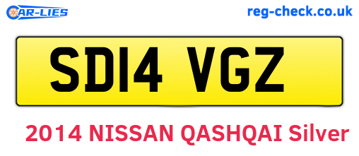 SD14VGZ are the vehicle registration plates.