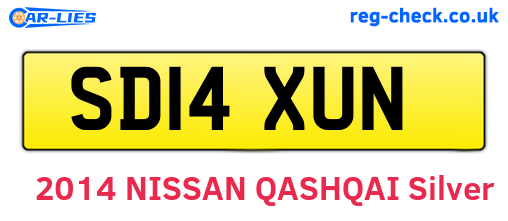 SD14XUN are the vehicle registration plates.