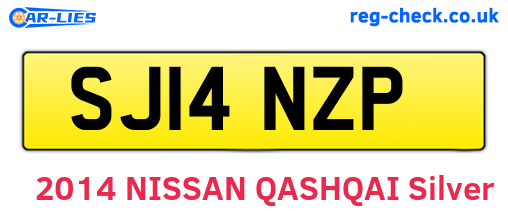 SJ14NZP are the vehicle registration plates.